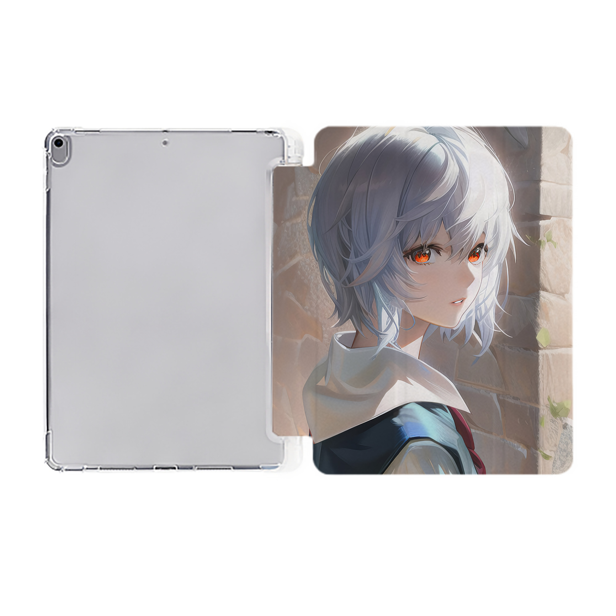 （画像用） EVA 新世紀エヴァンゲリオン IPad ケース ペン収納付き 三つ折りスタンド PUレザー×シリコン 対応機種9.5/10.5/10.9インチ